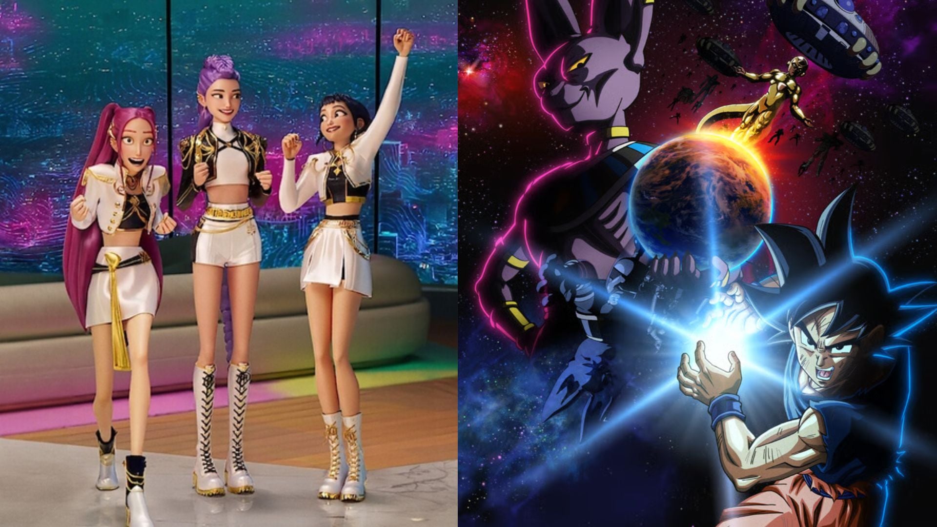 Las dos animaciones tienen batallas y un antagonista muy popular entre los jóvenes. (Fotocomposición Infobae)