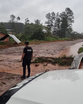 Algunas zonas quedaron inundadas por