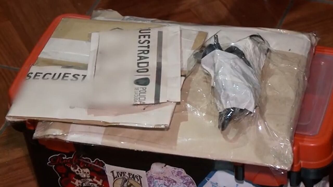 Parte del material secuestrado.