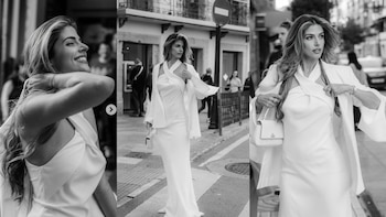 Seguidores de Stephanie Cayo repararon en su atuendo blanco y en el anillo que ha mostrado en sus últimas apariciones.