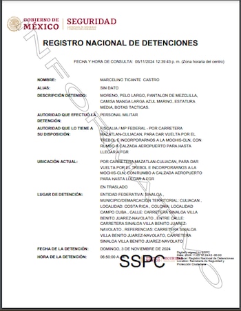 (Foto: Registro Nacional de Detenciones)
