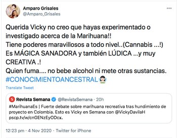 Trino de Amparo Grisales, en