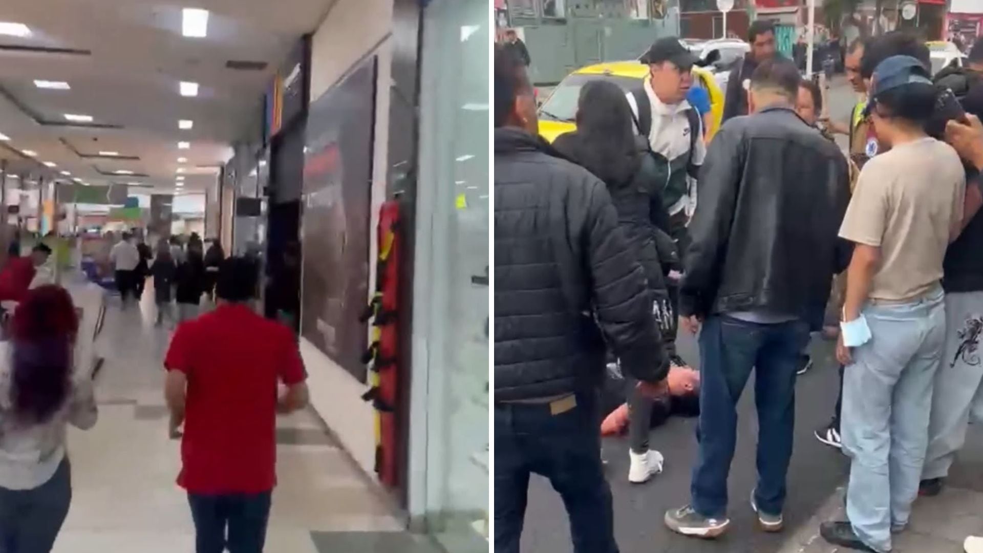 Presunto ladrón fue retenido por la comunidad en Engativá - crédito @PasaenBogota/X
