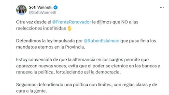 La postura de Sofia Vannelli