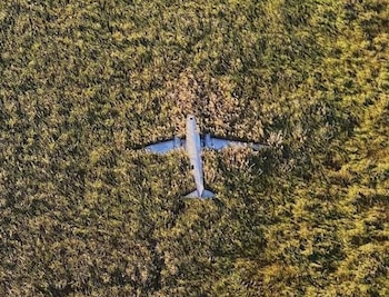 La aeronave se encuentra en