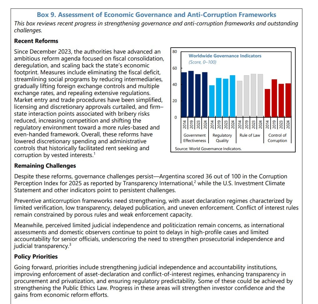 El informe sobre políticas anticorrupción del staff del FMI