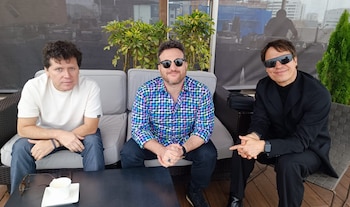 Manolo, Jeffrey y Salim conversaron