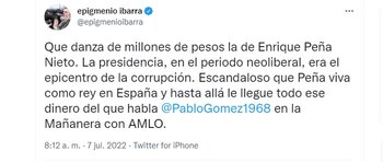 Epigmenio Ibarra sobre Enrique Peña Nieto