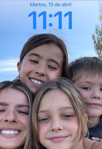 La actriz eligió una fotografía