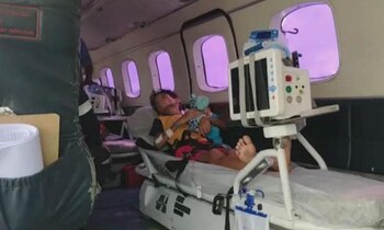 Uno de los niños mientras