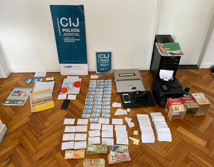 Material incautado por la Policía