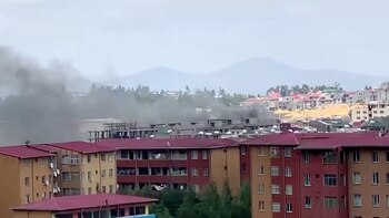 El humo sobre Addis Ababa