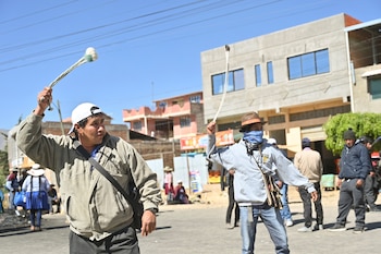 Partidarios del expresidente boliviano Evo