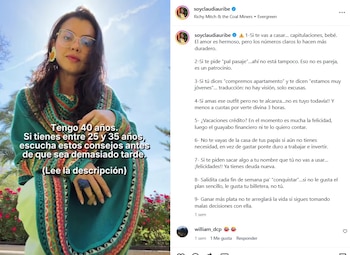 Uribe compartió sus recomendaciones basada también en experiencias personales y testimonios de conocidos, además de los casos que han llegado a ella como parte del servicio de asesorías financieras que ella ofrece - crédito @soyclaudiauribe/IG