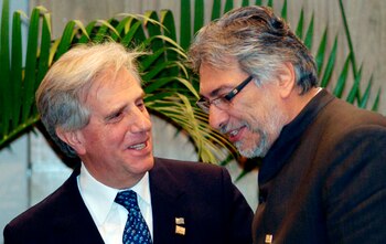 En la imagen, los expresidentes