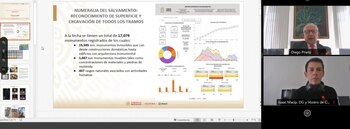 En una conferencia virtual, Diego