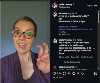 Adrianne Curry realizó un comentario sarcástico sobre Tyra Banks. (Instagram)
