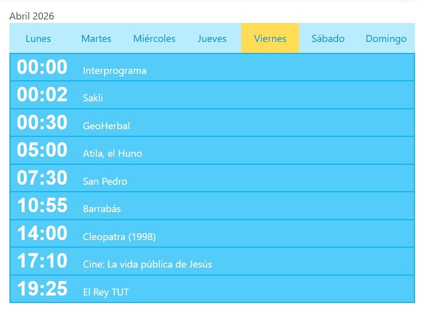 Programación especial de Panamericana por Semana Santa.