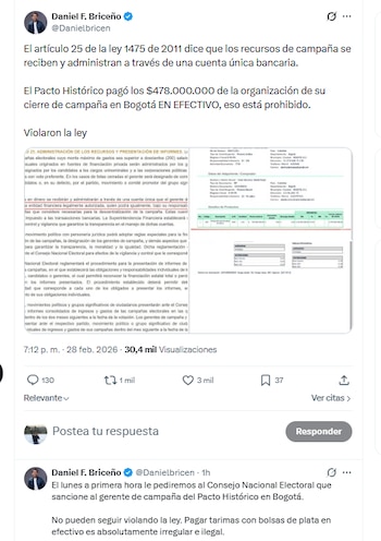 Daniel F. Briceño aseguró que