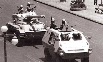 Una protesta policial iniciada el