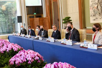 Antes de partir, Blinken declaró