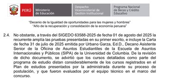 Informe en el que cuestionan