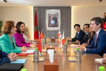 Carlos A. Hoyos, viceministro de Relaciones Exteriores de Panamá, encabezó la primera reunión de consultas políticas con Marruecos en Rabat. Tomada de Cancillería
