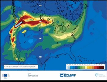 El recorrido del humo de