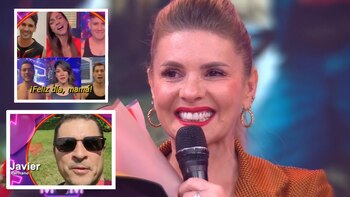 Johanna San Miguel se quiebra por saludos de su familia. (Captura)