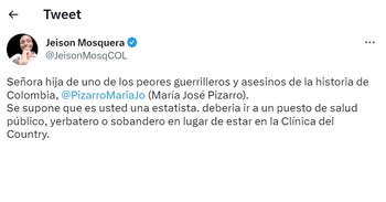 Tuit del influenciador juvenil