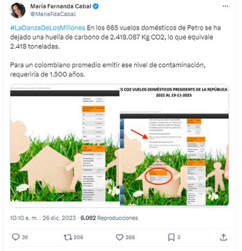 María Fernanda Cabal le echó