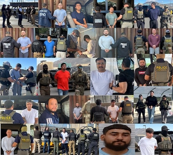 Estados Unidos ha entregado a más de 300 detenidos identificados como los más buscados. (X/@USAmbMex)
