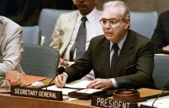 Javier Pérez de Cuéllar cerró