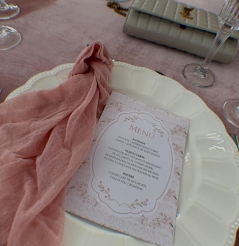 Este fue el menú para los invitados al evento familiar - crédito María Jara / Instagram