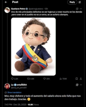 La usuaria habló del empleo