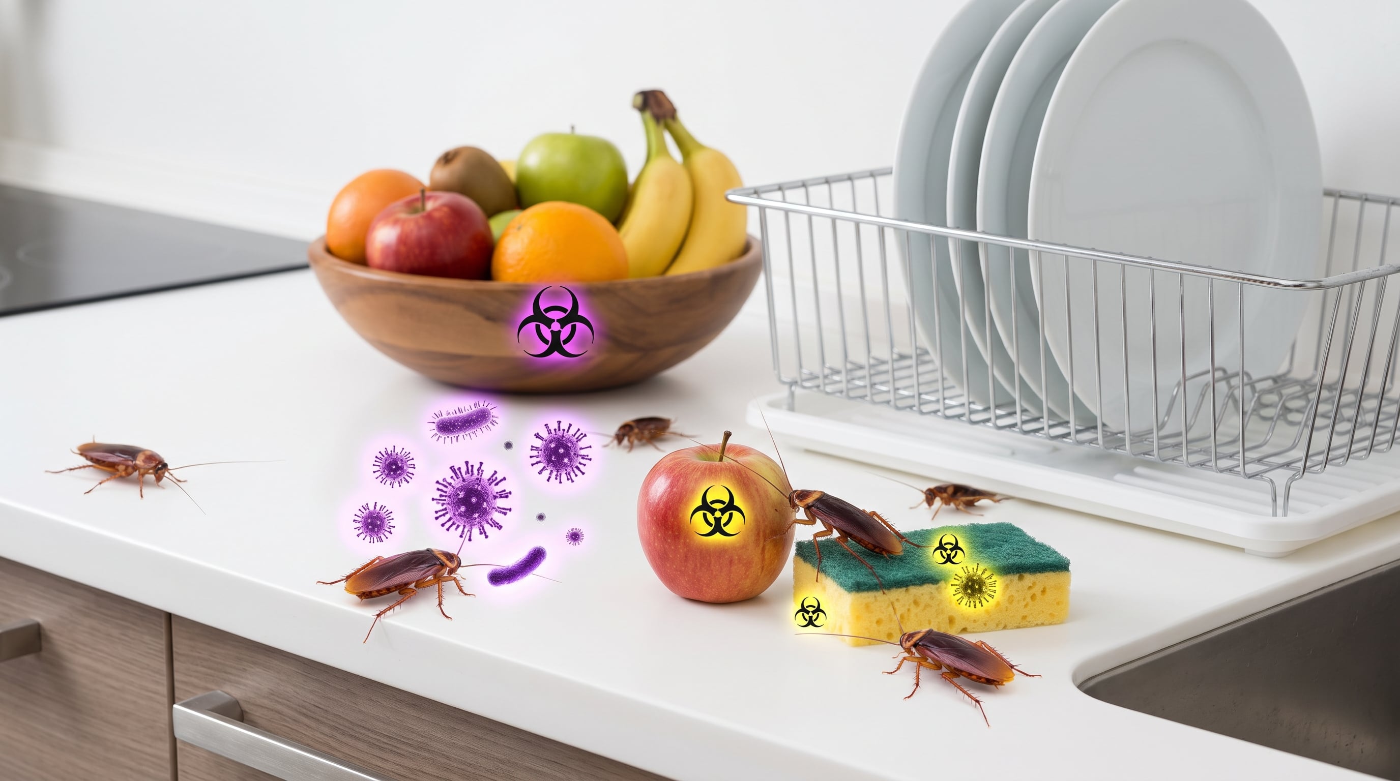 La OMS y el NCHH advierten que las cucarachas no son solo una molestia visual, sino vectores mecánicos de numerosos patógenos alimentarios y hospitalarios. (Imagen Ilustrativa Infobae)