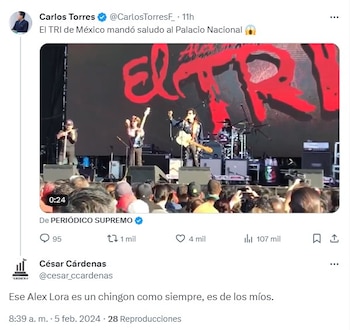 Usuarios publicaron en X un