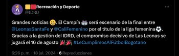 El Idrd confirmó que la