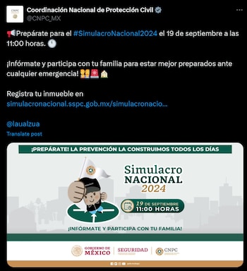 Así anunció la Coordinación Nacional