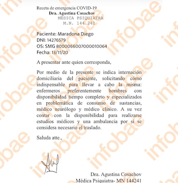 Juicio por la muerte de Maradona, el pedido de la psiquiatra Agustina Cosachov