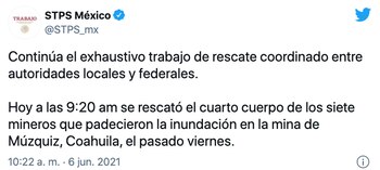 mineros rescate cuarto cuarpo coahuila