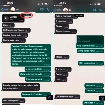 Pamela López y Christian Cueva