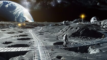 La NASA planea construir un increíble sistema ferroviario en la Luna