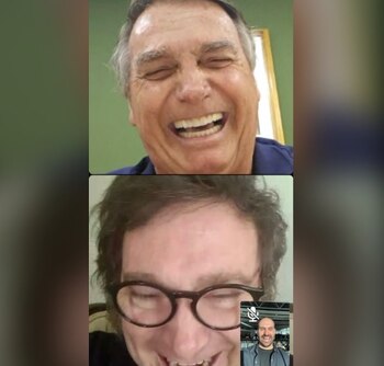 La videollamada de Milei y
