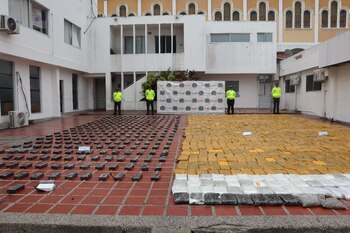 El material fue encontrado en una vivienda de Barranquilla - crédito Policía Barranquilla