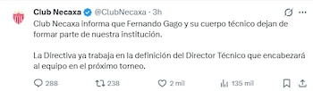 El Club hizo publica la