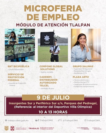 Crédito:
@TrabajoCDMX