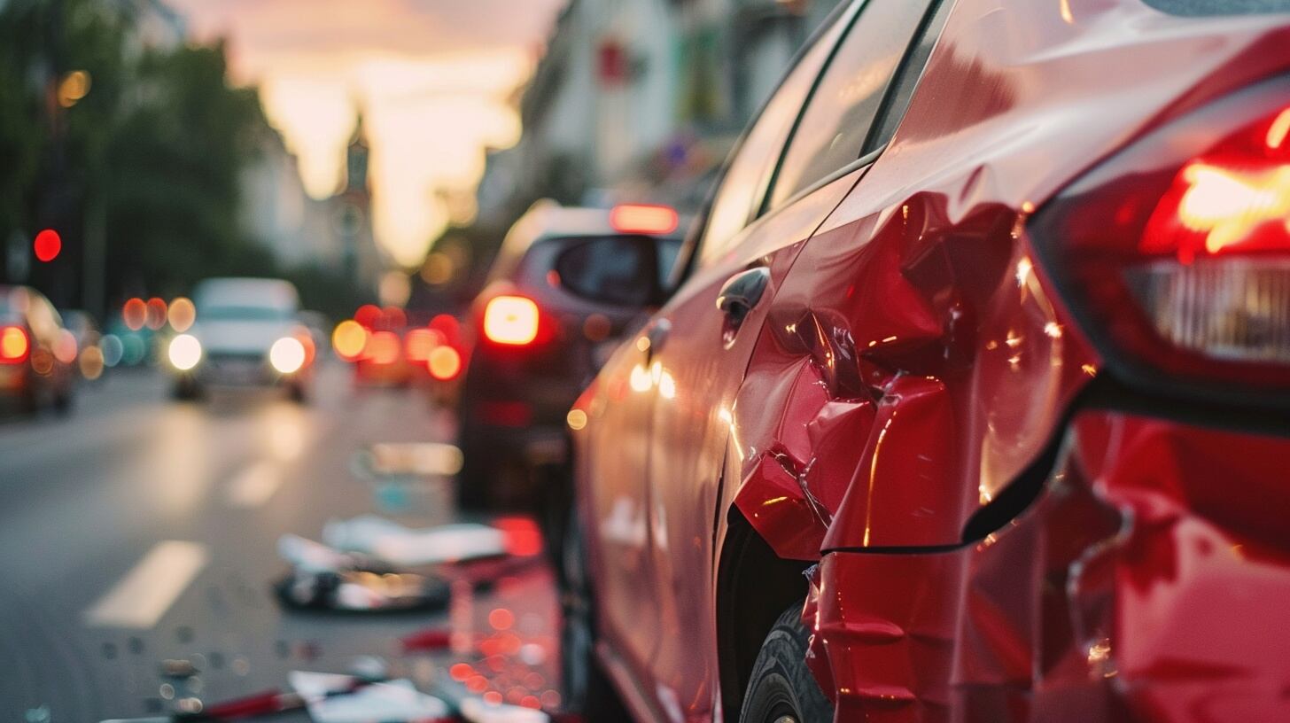 Agente de seguros asesorando a cliente sobre póliza de automóviles tras accidente. - (Imagen Ilustrativa Infobae)