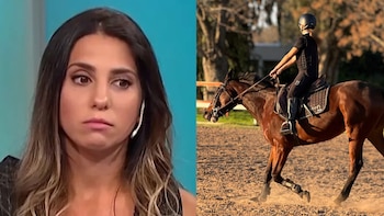 El tremendo susto de Cinthia Fernández por la caída de su hija de un caballo