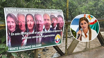 Gobernadora del Tolima rechazó cartel de las disidencias contra el Centro Democrático y Paloma Valencia: “Usurpación de autoridad”